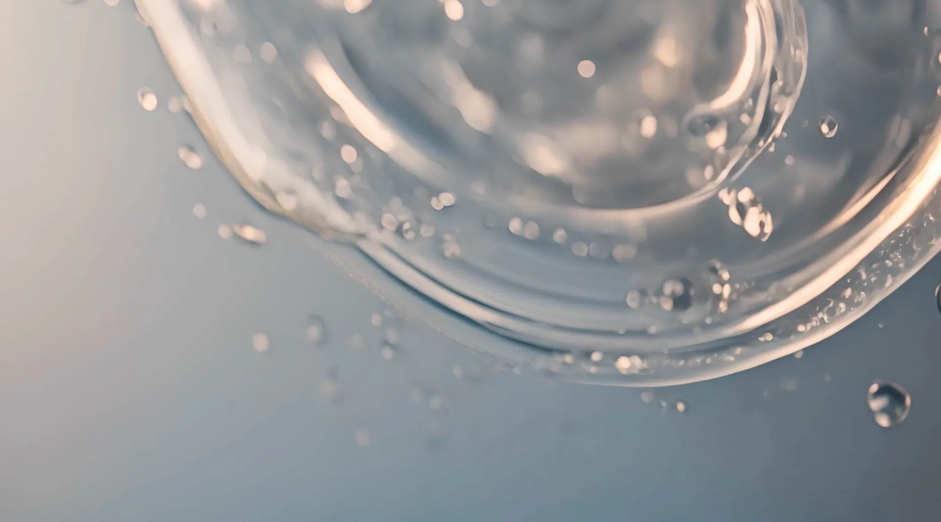 Gentle Water Droplets Soothing Video Backdrop